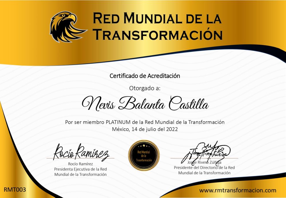 Certificado de Nevis Balanta
